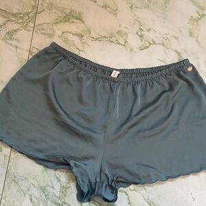 Danskin Slate Blue Satin Sleep Shorts